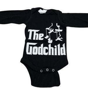 The Godchild Black Onesie Newborn